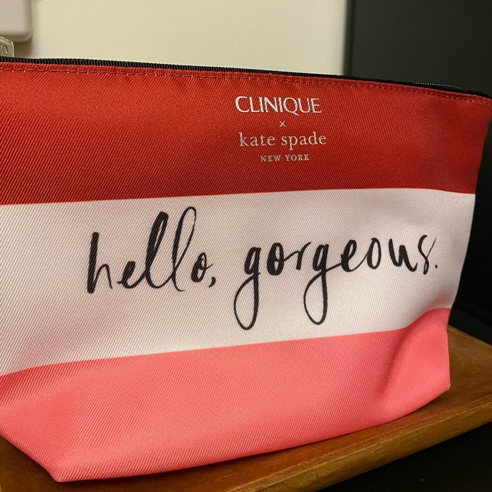 Clinique x kate Spade new makeup bag